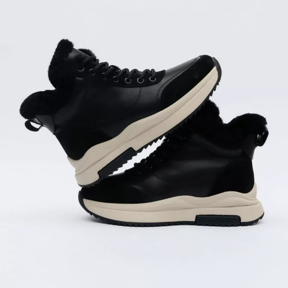 Жіночі зимові черевики Allsy Lonza 204152 Black із натуральної шкіри 5992