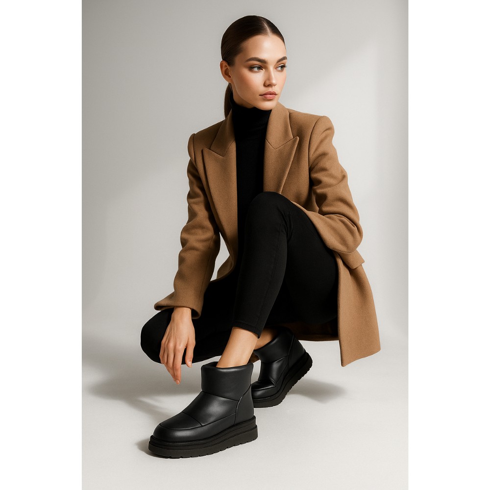 Women’s Leather Winter Boots Allsy Lonza 201656 615-20-1 BLACK 5993