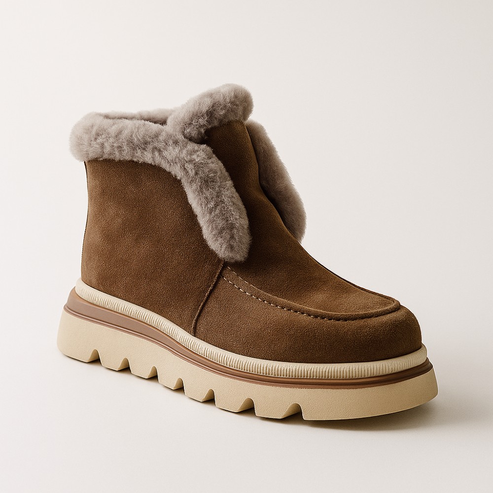 Жіночі сірі замшеві уггі Allsy Lonza 204721 203020 5994