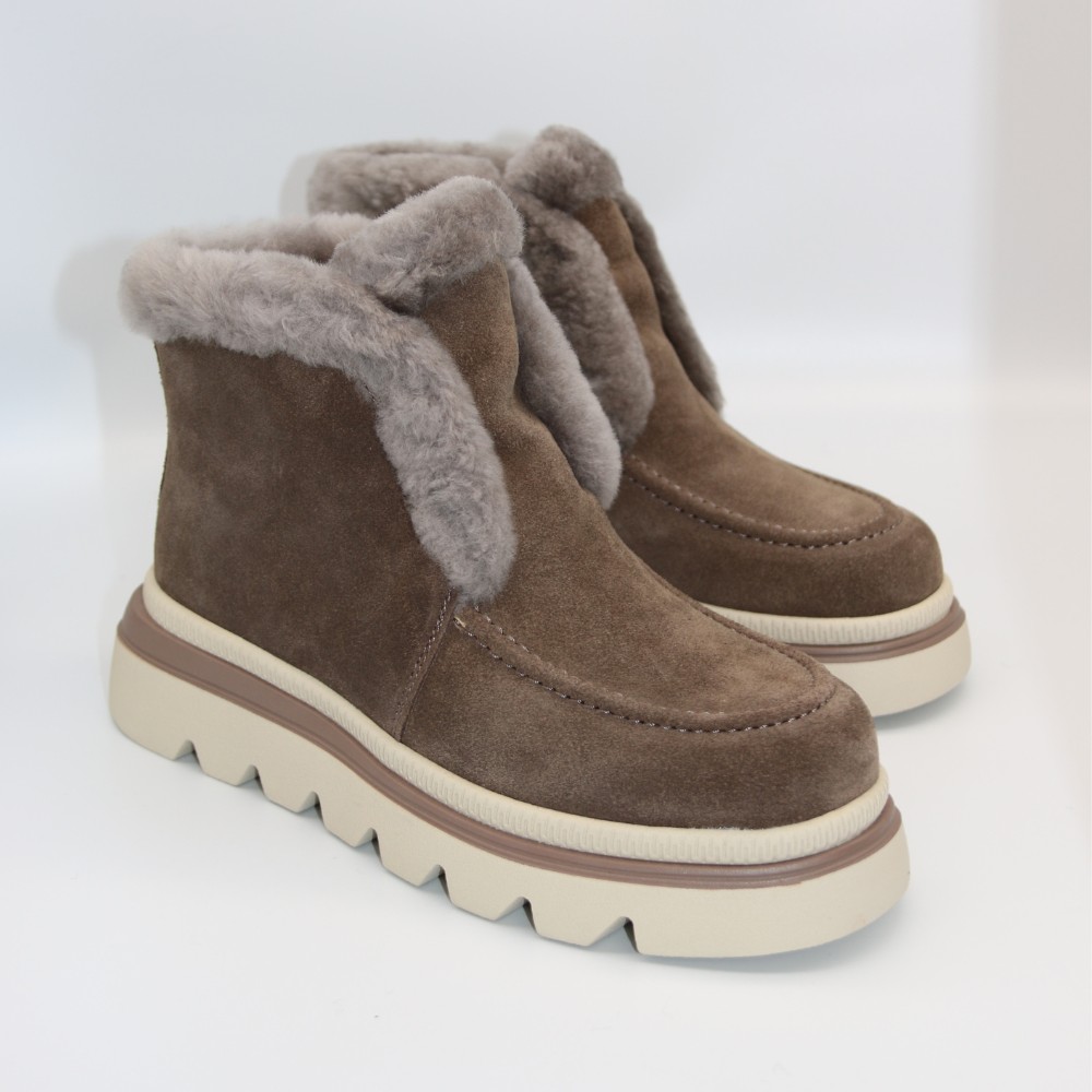 Жіночі сірі замшеві уггі Allsy Lonza 204721 203020 5994