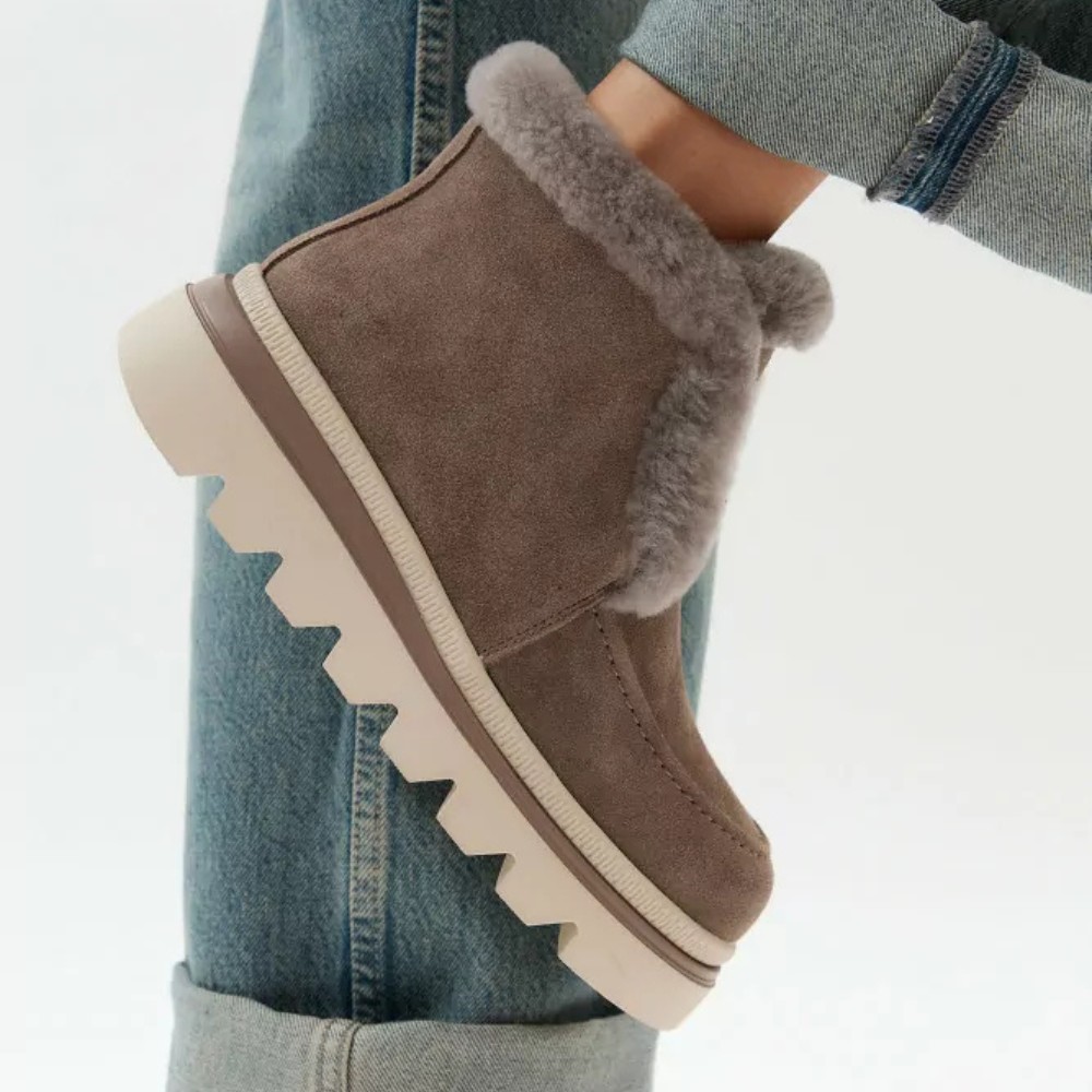 Жіночі сірі замшеві уггі Allsy Lonza 204721 203020 5994