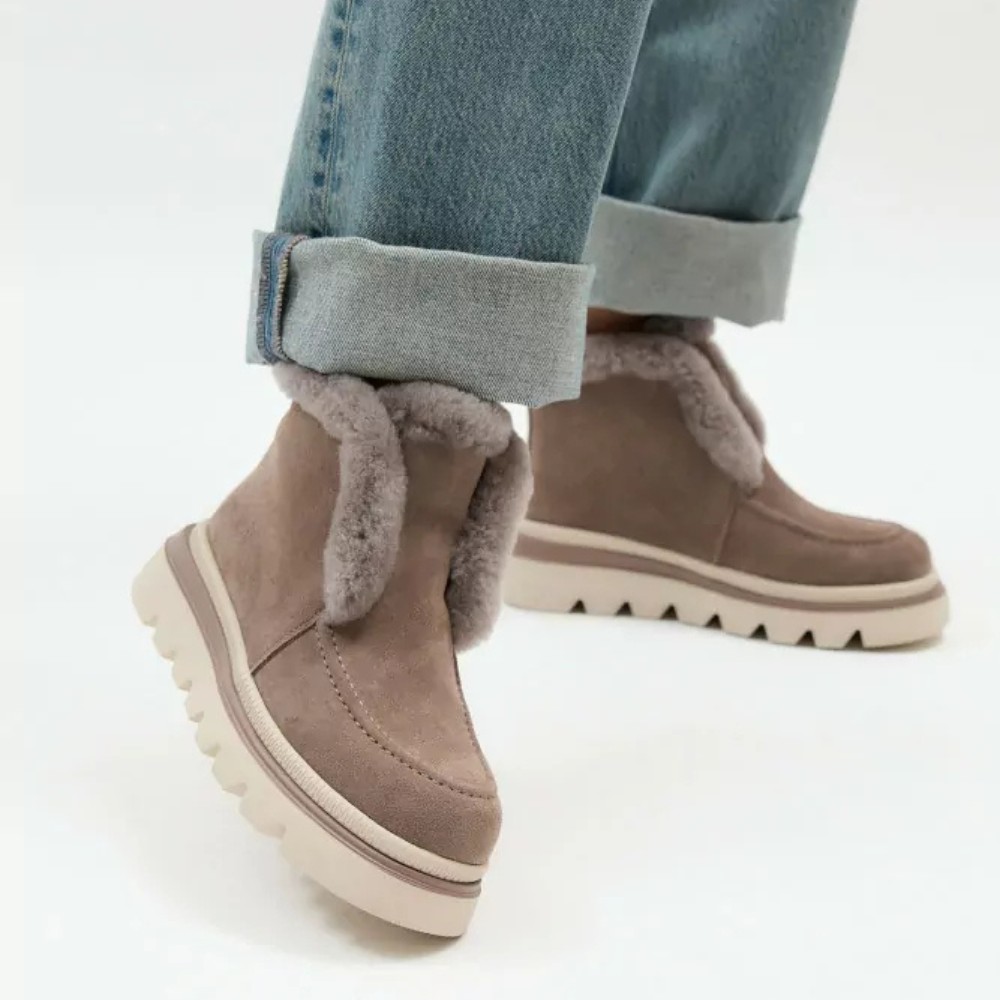 Жіночі сірі замшеві уггі Allsy Lonza 204721 203020 5994