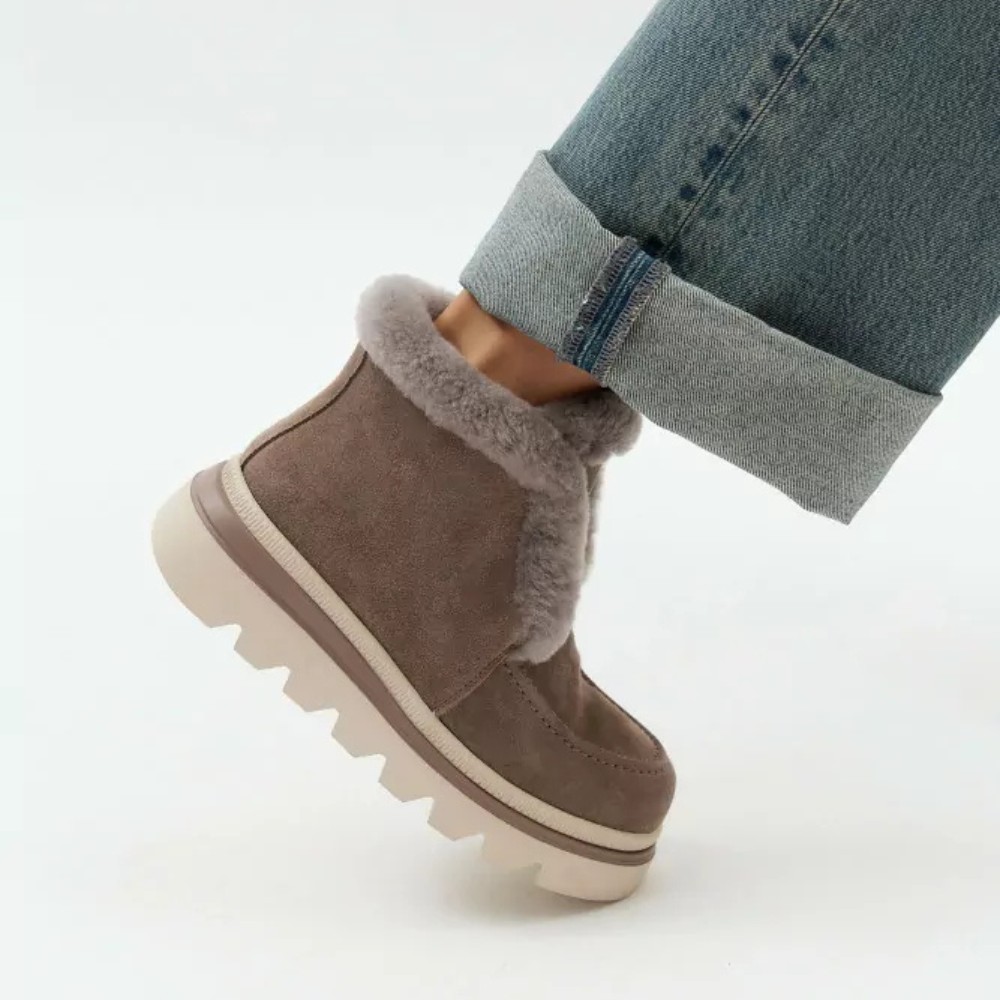 Жіночі сірі замшеві уггі Allsy Lonza 204721 203020 5994