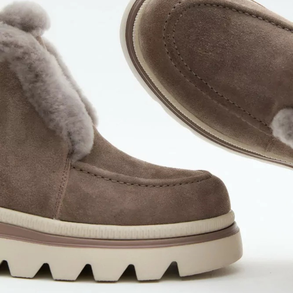 Жіночі сірі замшеві уггі Allsy Lonza 204721 203020 5994