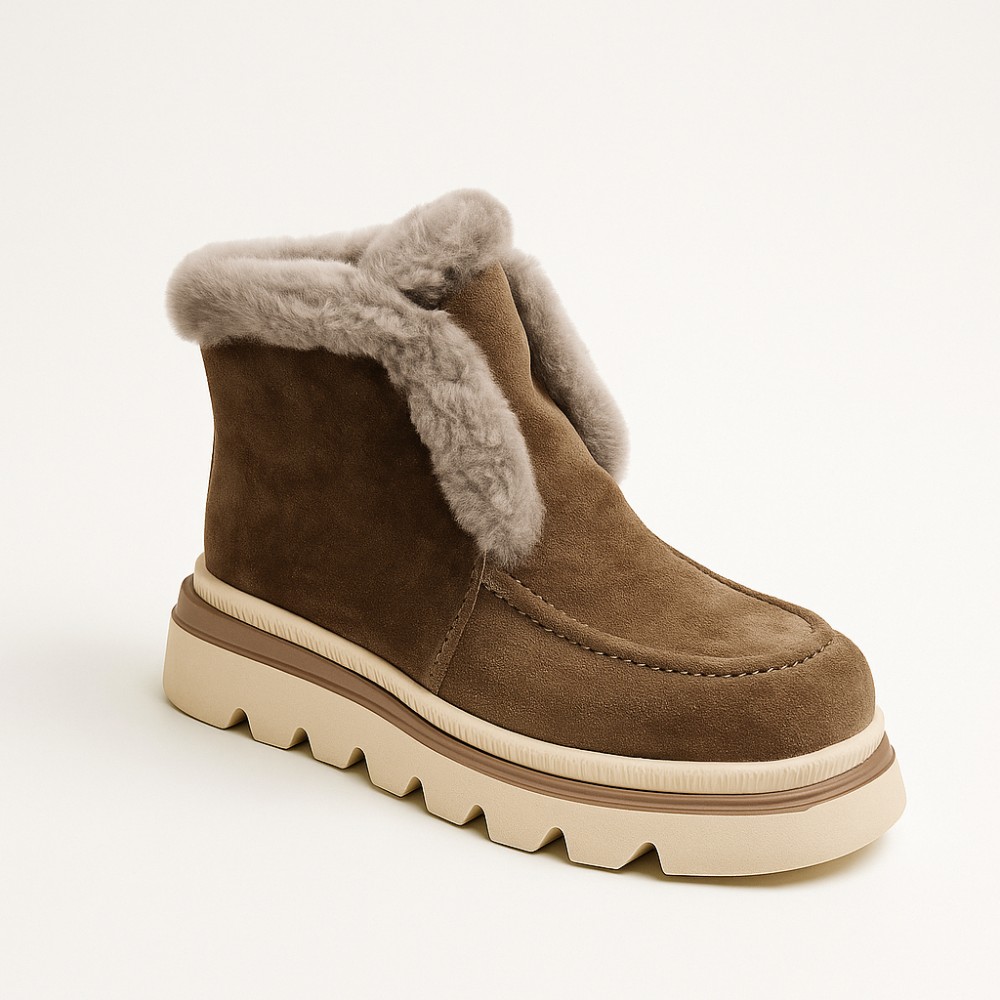 Жіночі сірі замшеві уггі Allsy Lonza 204721 203020 5994