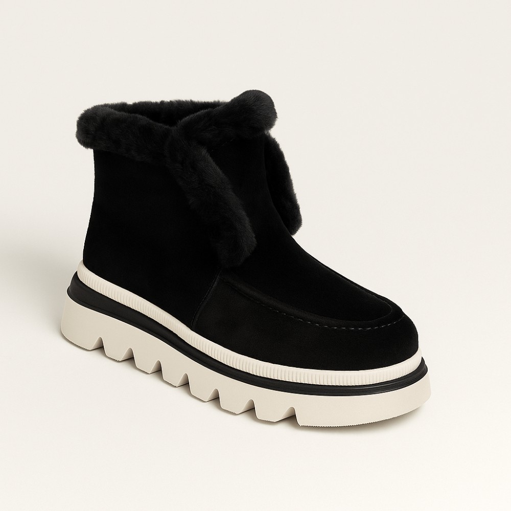 Жіночі чорні уггі-ботинки Allsy Lonza 204720-203022-25A46ZM059-1 5995 Black