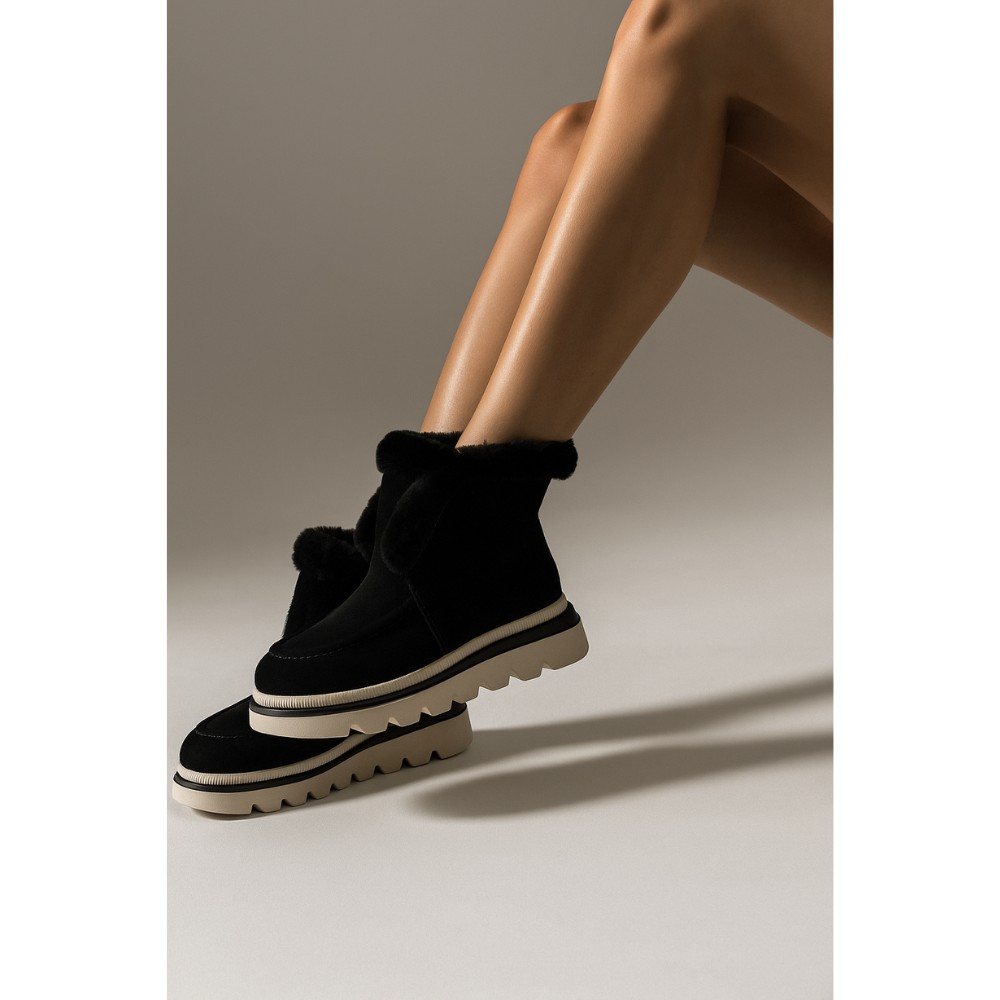 Жіночі чорні уггі-ботинки Allsy Lonza 204720-203022-25A46ZM059-1 5995 Black