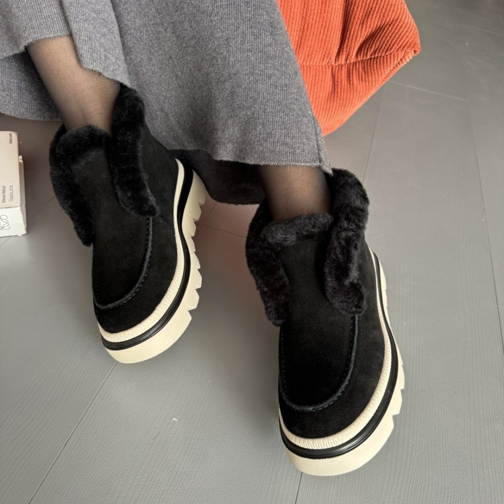 Жіночі чорні уггі-ботинки Allsy Lonza 204720-203022-25A46ZM059-1 5995 Black