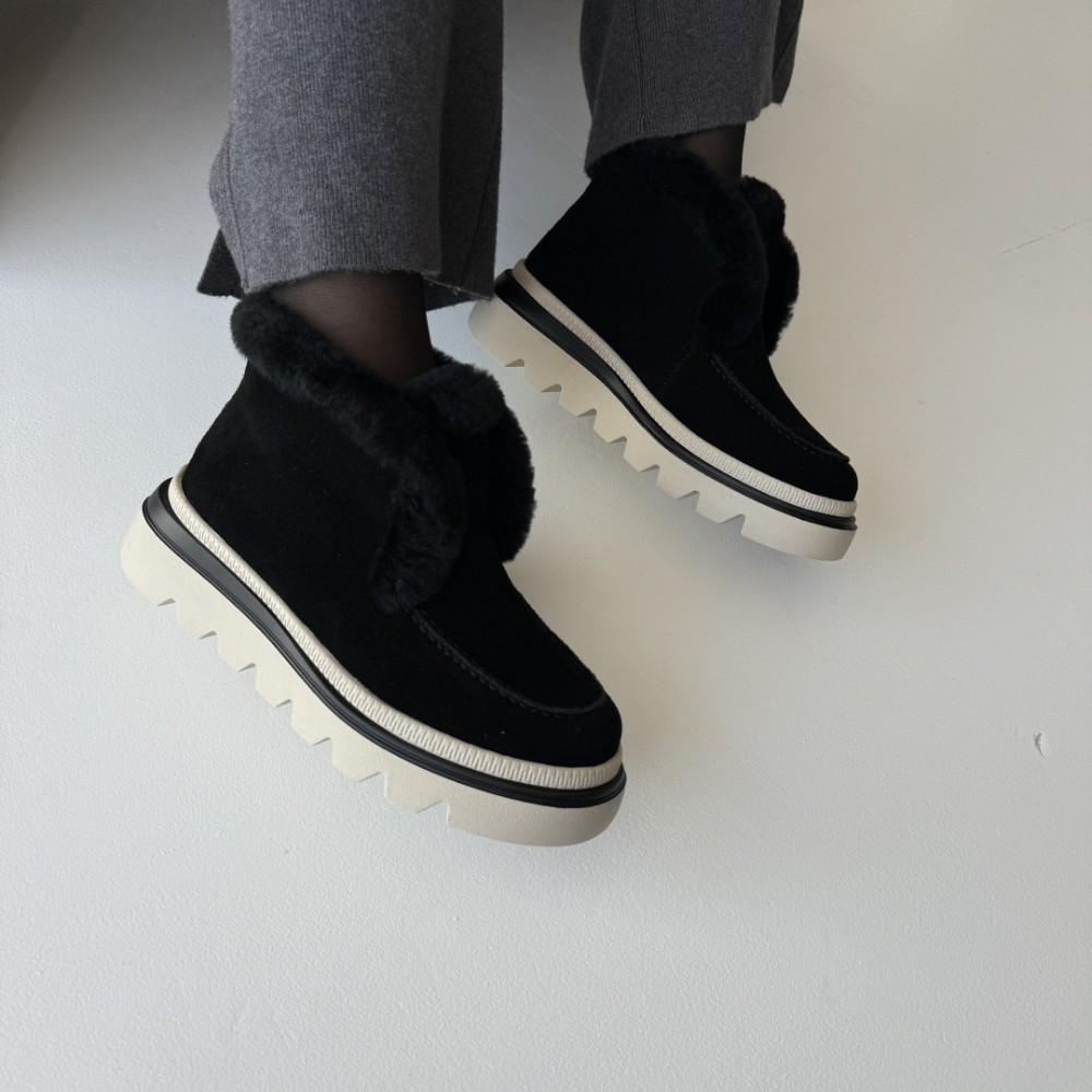 Жіночі чорні уггі-ботинки Allsy Lonza 204720-203022-25A46ZM059-1 5995 Black