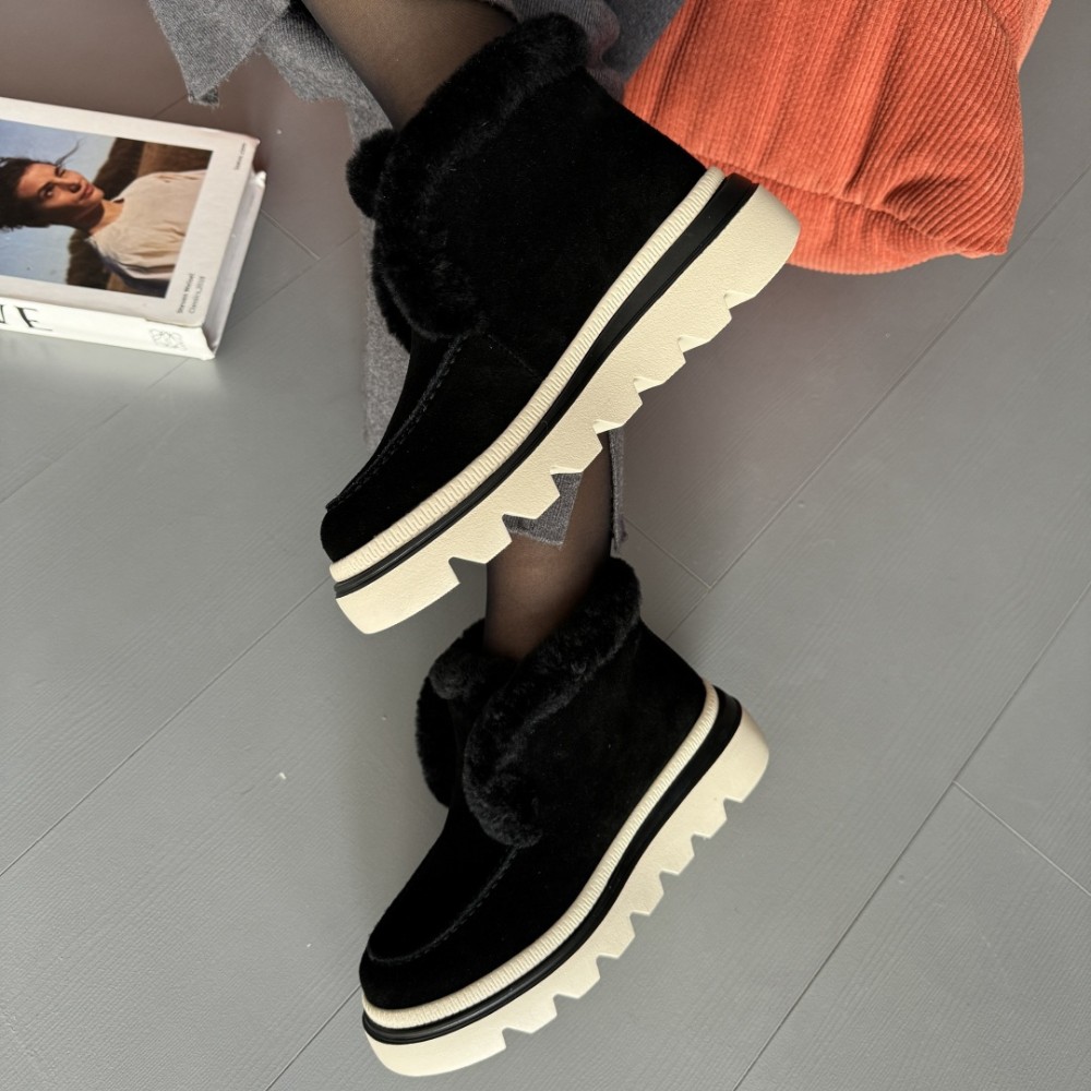 Жіночі чорні уггі-ботинки Allsy Lonza 204720-203022-25A46ZM059-1 5995 Black