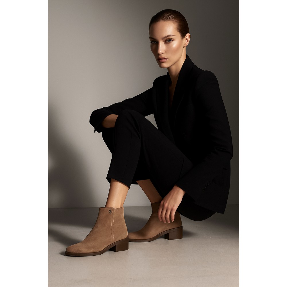 Жіночі демісезонні ботинки Ryłko Relax (Польща) 3GVE8 M PZ5F 230 5997 із натурального велюру