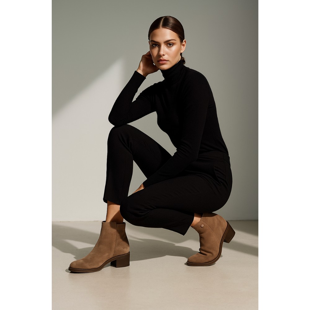 Жіночі демісезонні ботинки Ryłko Relax (Польща) 3GVE8 M PZ5F 230 5997 із натурального велюру