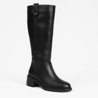 Жіночі чорні чоботи Romax Comfort 8191-E 5998 із натуральної шкіри з утеплювачем єврозима.