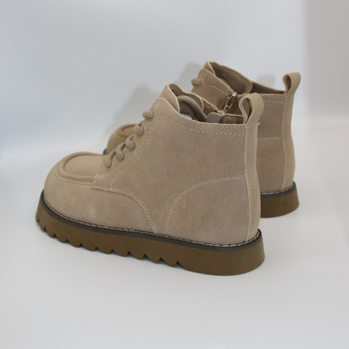Бежеві замшеві черевики Allsy Lonza 202071 7257 KHAKI 60000