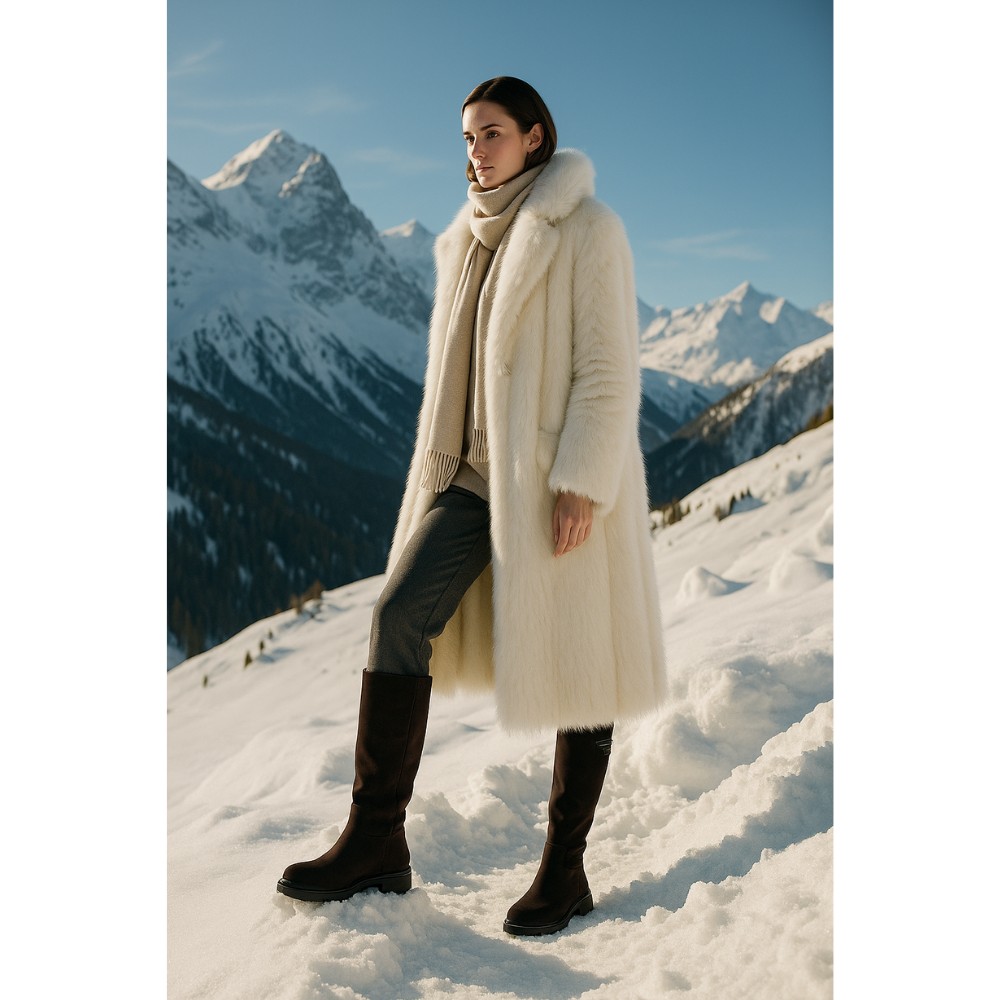 Женские замшевые сапоги Fabio Monelli 201293 BY2427-03-C2673+1 BROWN