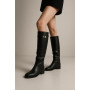 Жіночі чорні високі чоботи-труби Romax Comfort 8195-DS модель 6006 із натуральної шкіри