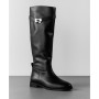 Жіночі чорні високі чоботи-труби Romax Comfort 8195-DS модель 6006 із натуральної шкіри