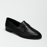 Жіночі чорні шкіряні лофери Fabio Monelli 183268 G52-22A-Y164X2 6007