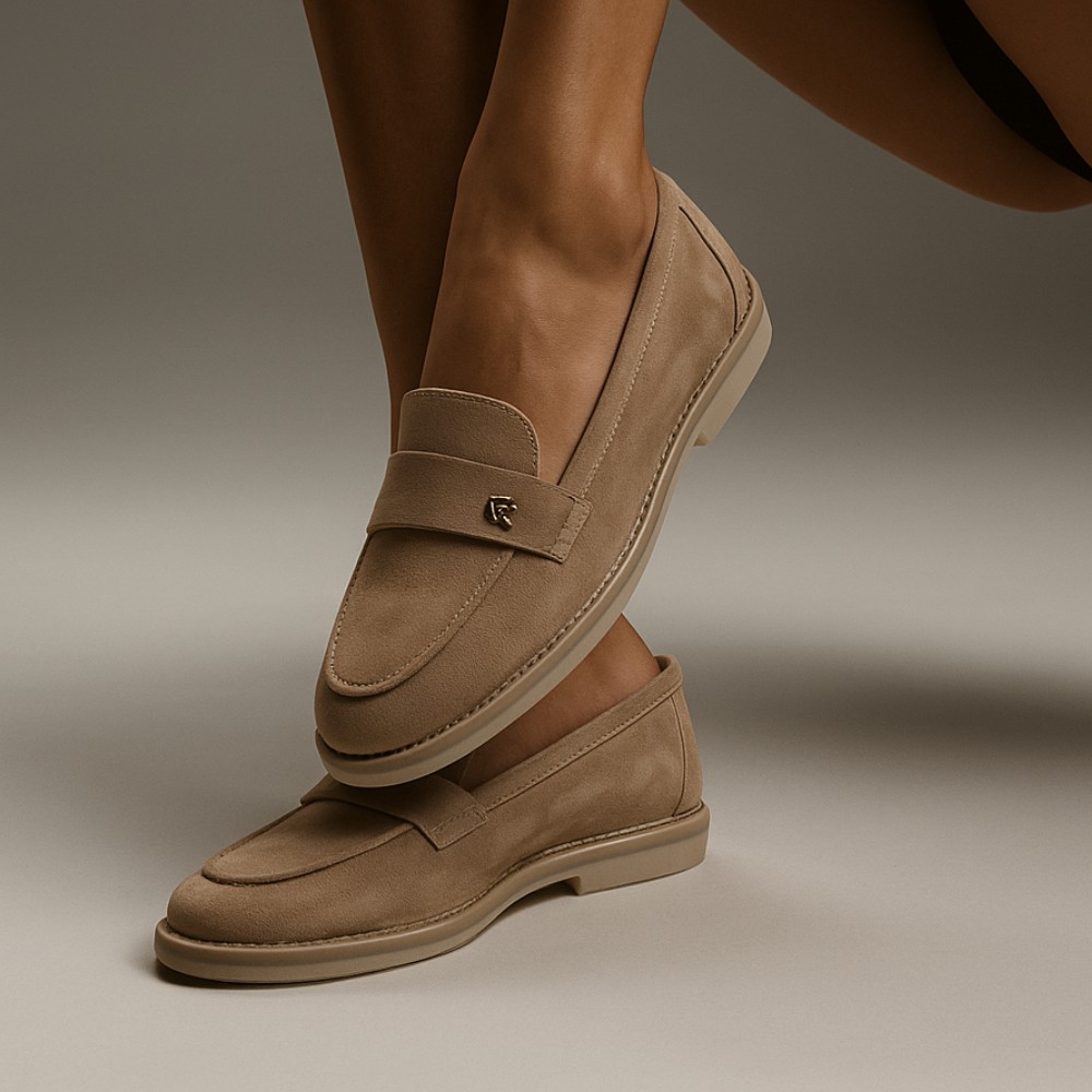 Жіночі лофери з натурального нубуку Mary Rosa Sky-14 6008