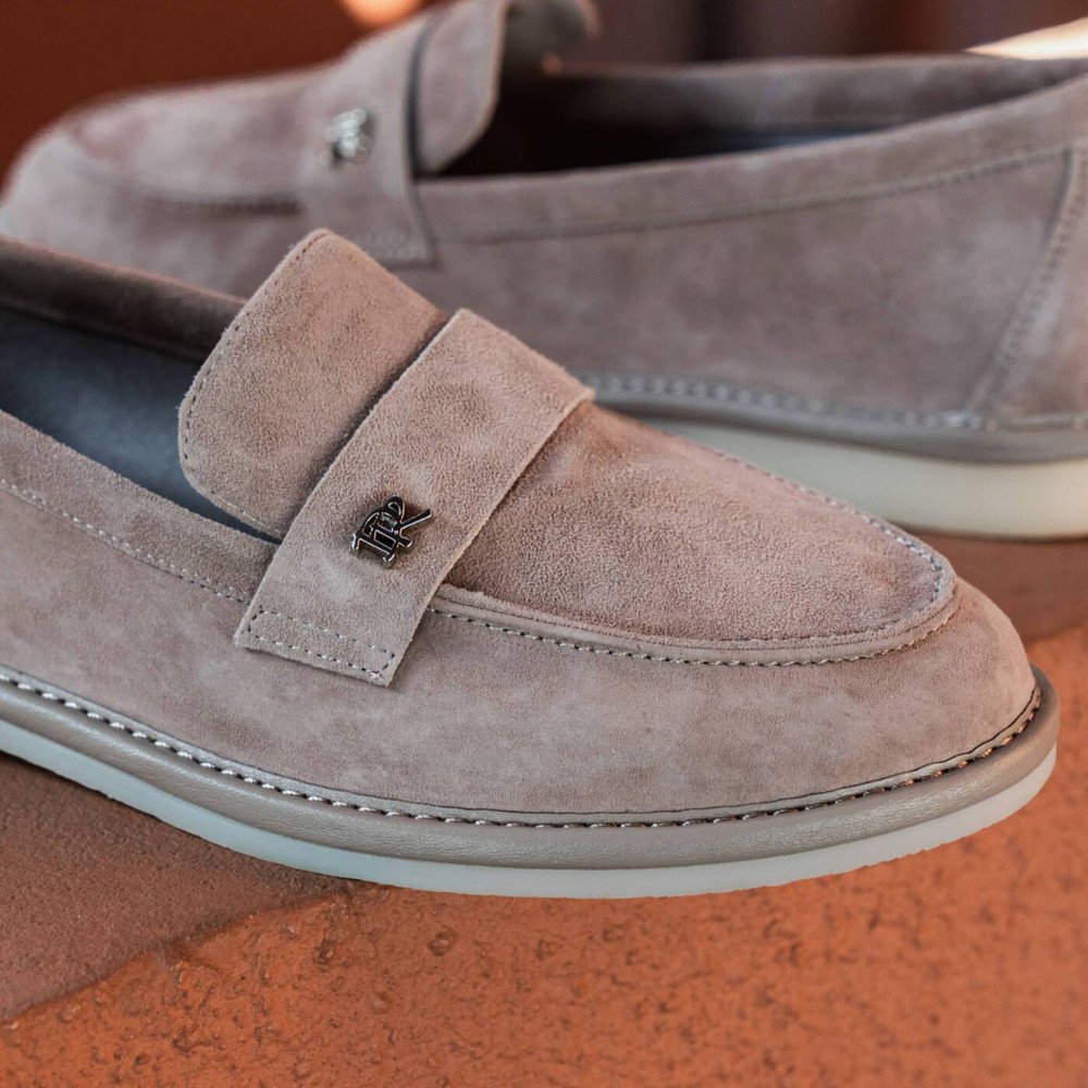 Жіночі лофери з натурального нубуку Mary Rosa Sky-14 6008