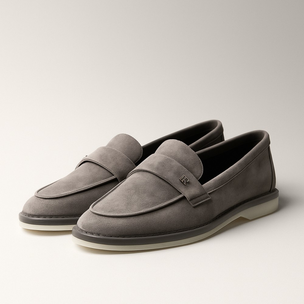 Жіночі лофери з натурального нубуку Mary Rosa Sky-14 6008