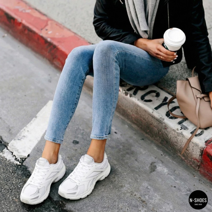 Women's White Sneakers Reebok CEO-ROAD PRIME 100208663 M 6015