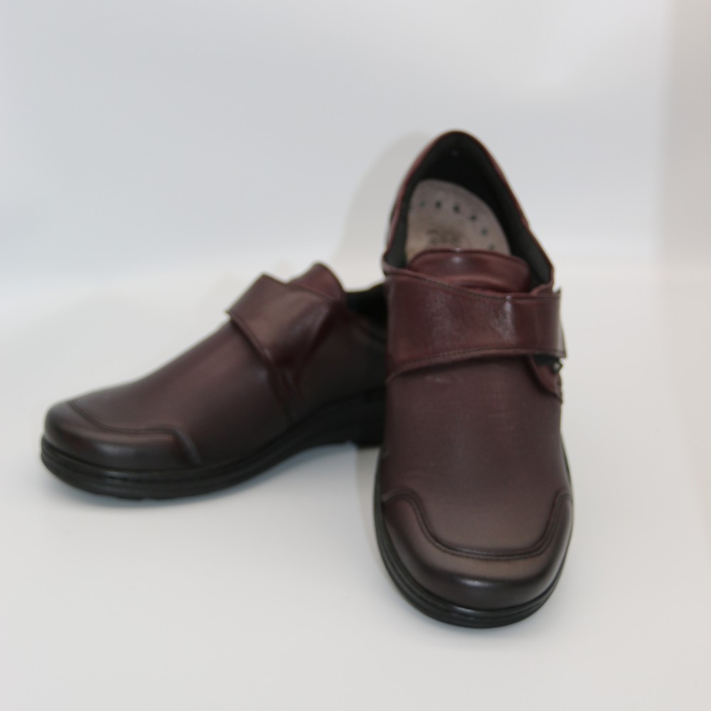 Жіночі шкіряні туфлі Axel 1705 Rubin+Stretch 6018-5540 на широку ногу з анатомічною устілкою