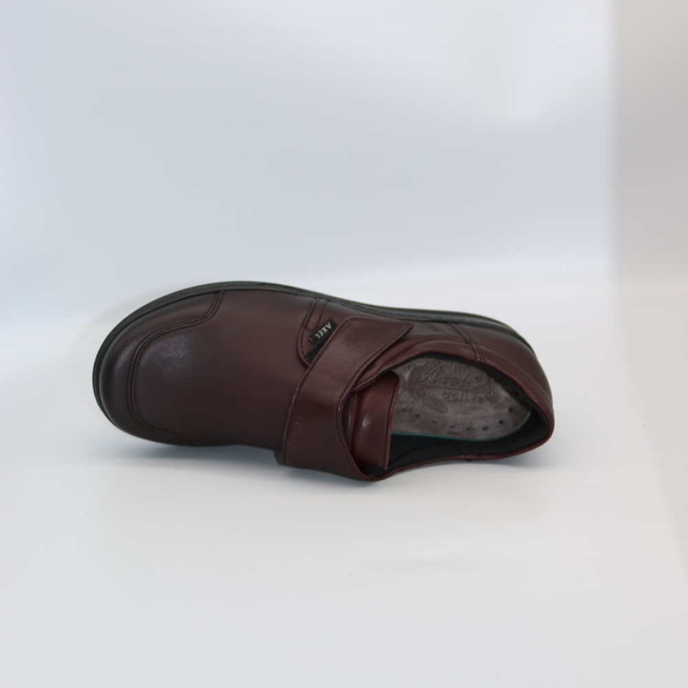 Жіночі шкіряні туфлі Axel 1705 Rubin+Stretch 6018-5540 на широку ногу з анатомічною устілкою