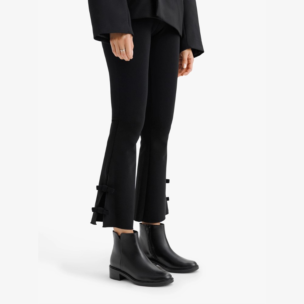 Женские чёрные кожаные ботинки Rylko 3YY95 3YVL9-9TZ-38466 4WVA7 6020 - комфорт и стиль каждый день