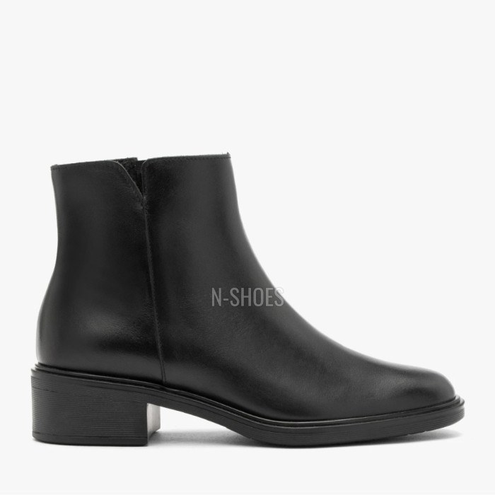 Women’s black leather boots Rylko 3YY95 3YVL9-9TZ-38466 4WVA7 6020 - comfort and style,
