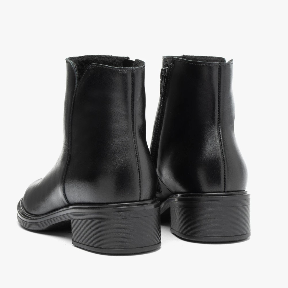 Женские чёрные кожаные ботинки Rylko 3YY95 3YVL9-9TZ-38466 4WVA7 6020 - комфорт и стиль каждый день