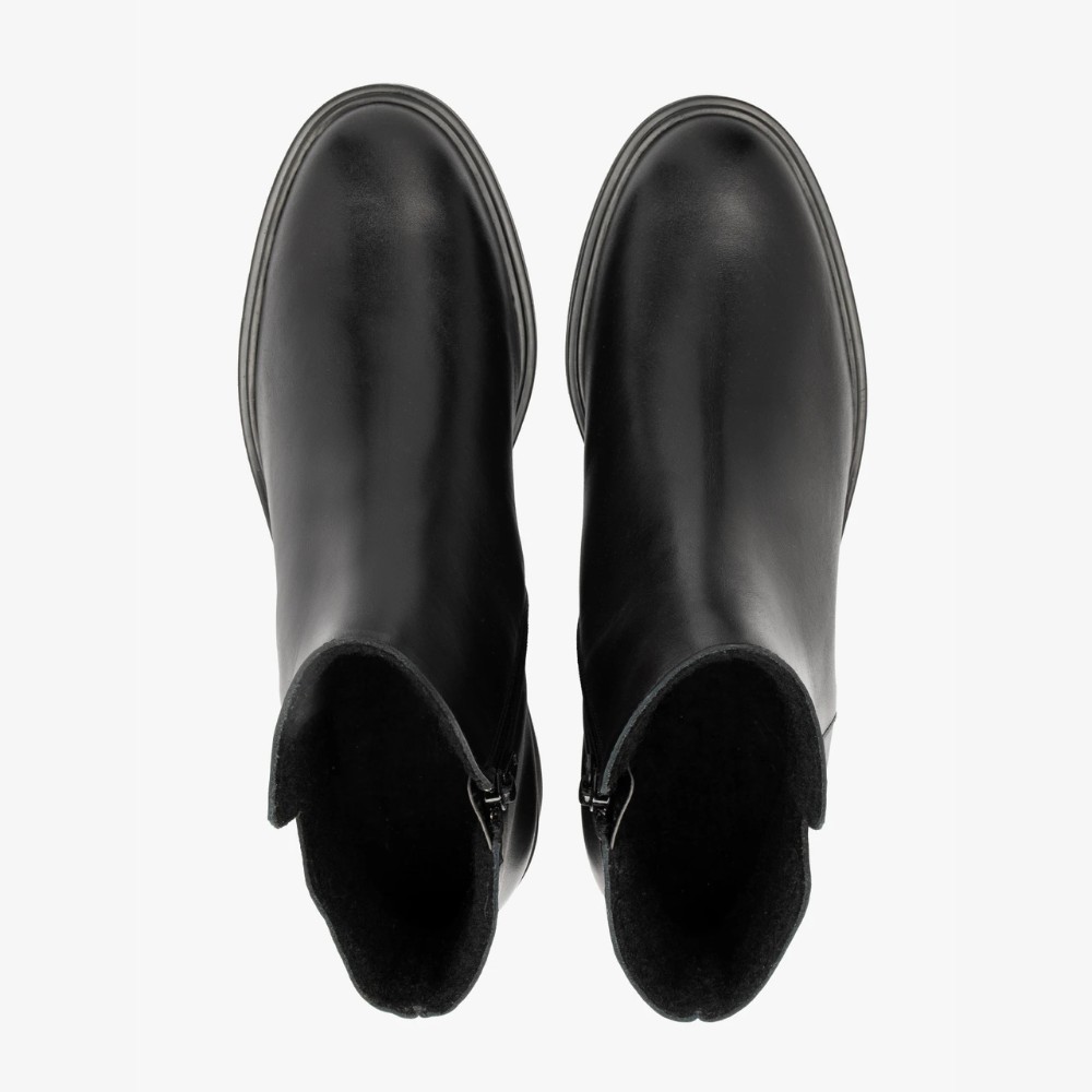 Женские чёрные кожаные ботинки Rylko 3YY95 3YVL9-9TZ-38466 4WVA7 6020 - комфорт и стиль каждый день