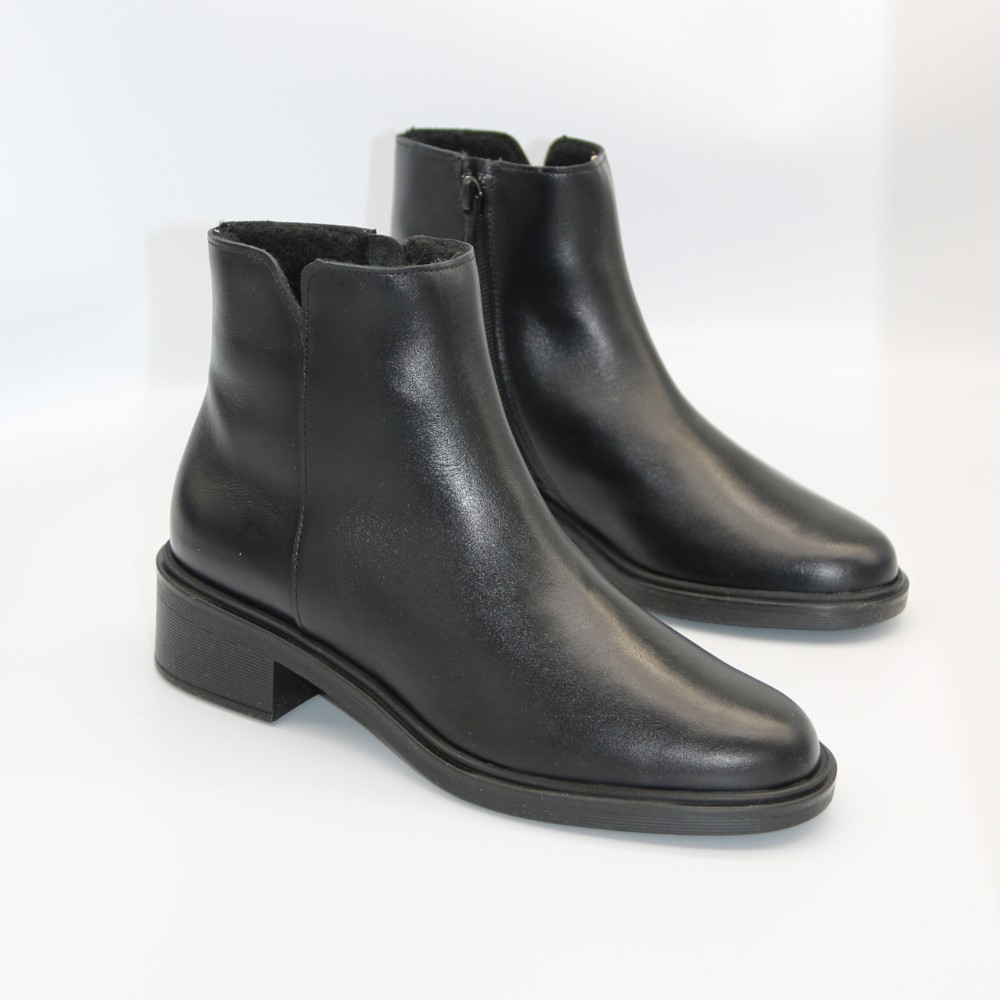 Женские чёрные кожаные ботинки Rylko 3YY95 3YVL9-9TZ-38466 4WVA7 6020 - комфорт и стиль каждый день