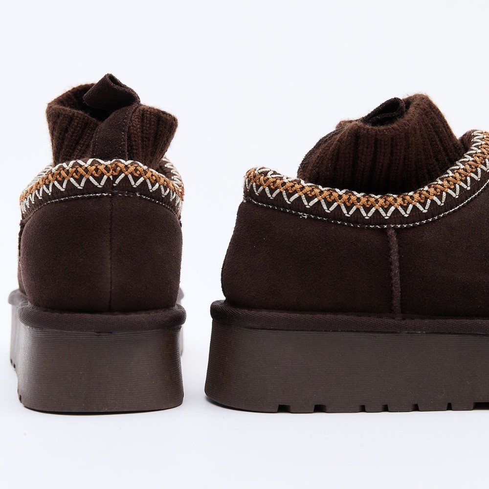 Жіночі шкіряні уггі Allsy Lonza 202742 6021, шоколадні