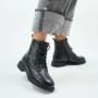 Жіночі зимові черевики Allsy Lonza 202642 25A1Z021-1 BLACK 6023 з шкіри з вовняним утеплювачем