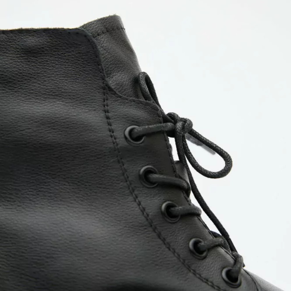 Жіночі зимові черевики Allsy Lonza 202642 25A1Z021-1 BLACK 6023 з шкіри з вовняним утеплювачем