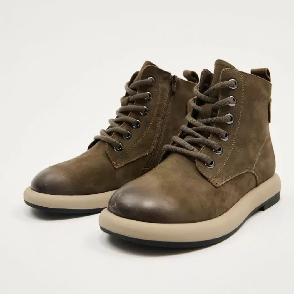 Жіночі зимові черевики з нубуку Allsy Lonza 206251 25Z53-ZM001-2 GREY 6024