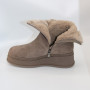 Жіночі зимові черевики на танкетці Anna Lucci Lonza 204951 203243 192330 80923-8C GREY SUEDE 6027 з натуральної замші, бежеві