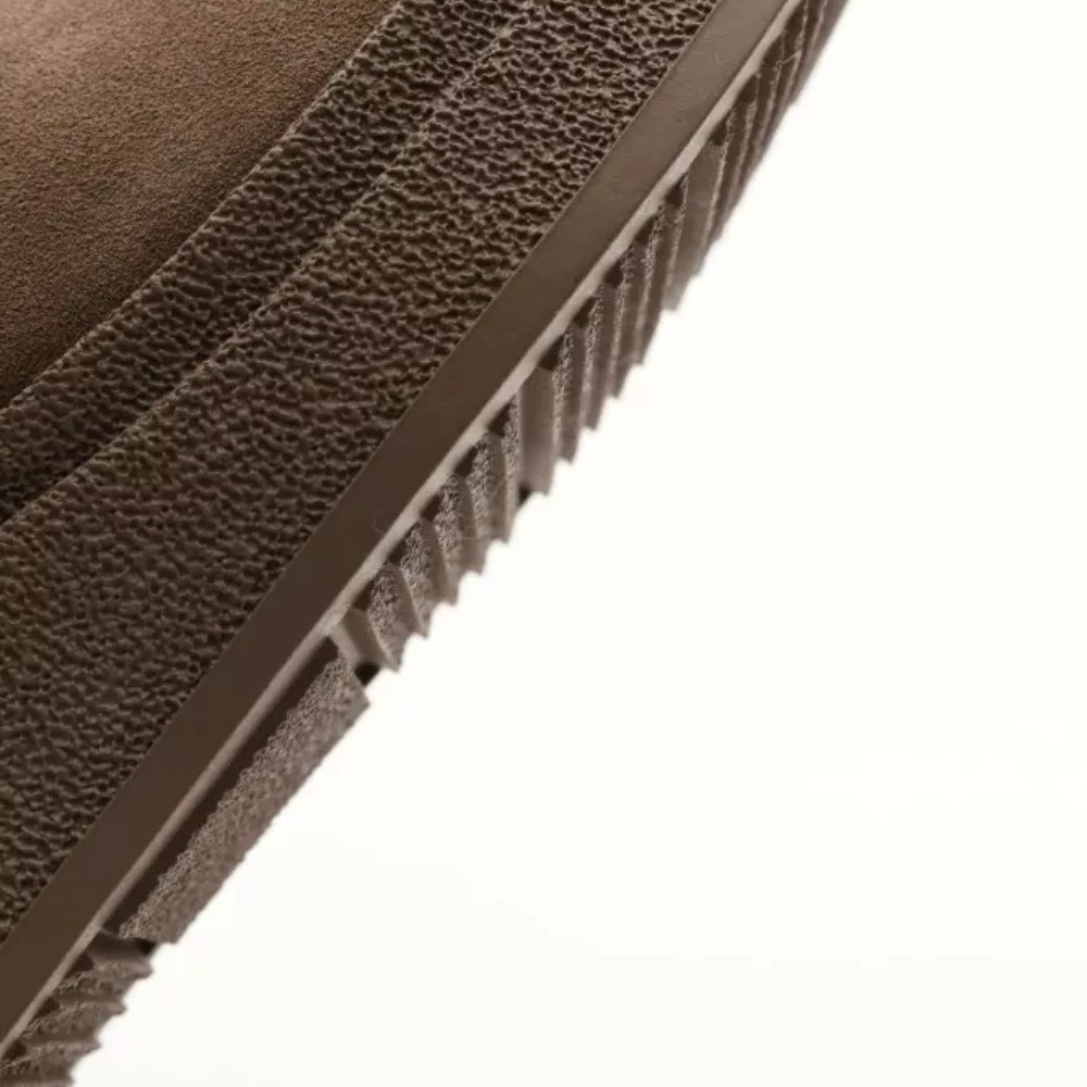 Жіночі зимові черевики на танкетці Anna Lucci Lonza 204951 203243 192330 80923-8C GREY SUEDE 6027 з натуральної замші, бежеві