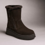 Women’s brown winter wedge boots in genuine suede - Anna Lucci 202478 80923-15B BROWN SUEDE 6029