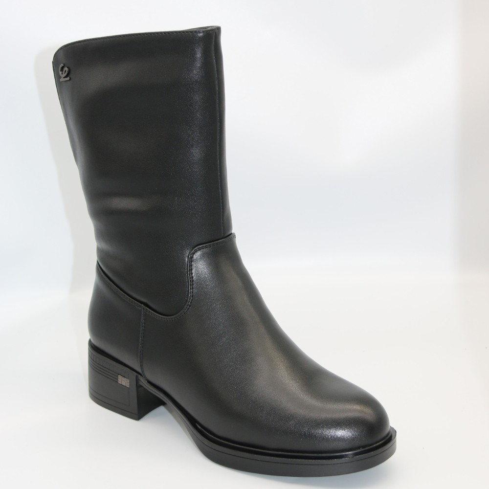 Жіночі зимові шкіряні черевики Allsy Lonza 204309 6030 з теплим хутром