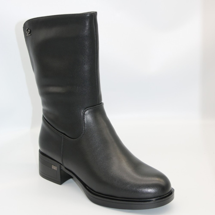 Women’s winter leather ankle boots Allsy Lonza 204309 6030 with warm fur