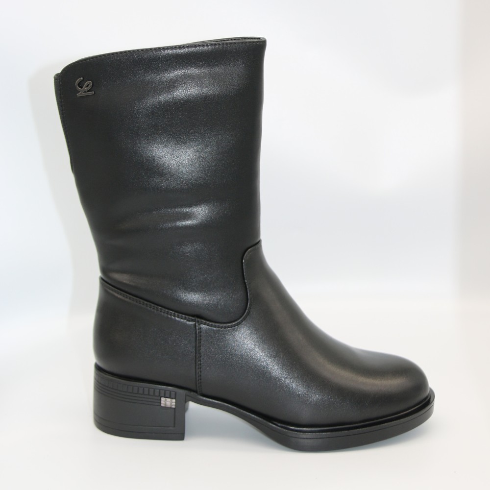 Жіночі зимові шкіряні черевики Allsy Lonza 204309 6030 з теплим хутром