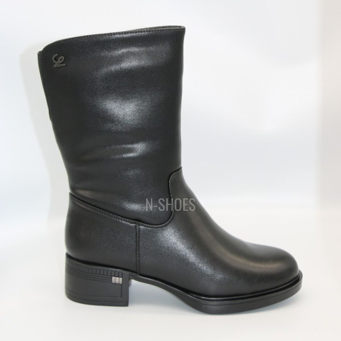 Women’s winter leather ankle boots Allsy Lonza 204309 6030 with warm fur