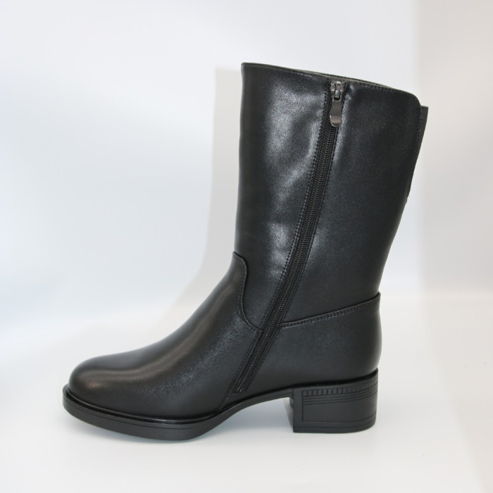Women’s winter leather ankle boots Allsy Lonza 204309 6030 with warm fur