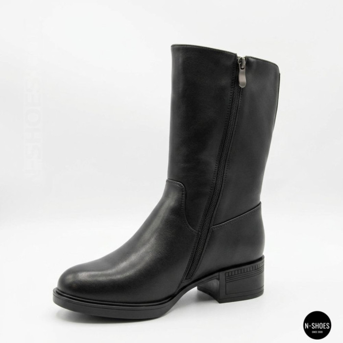 Women’s winter leather ankle boots Allsy Lonza 204309 6030 with warm fur