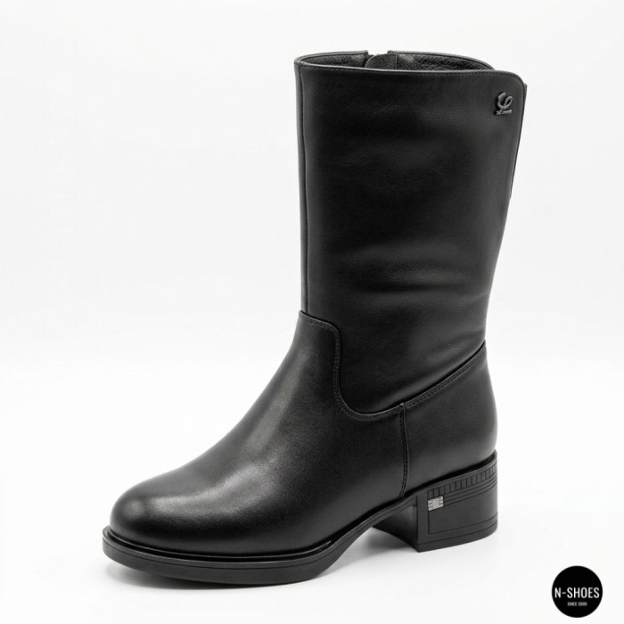 Women’s winter leather ankle boots Allsy Lonza 204309 6030 with warm fur