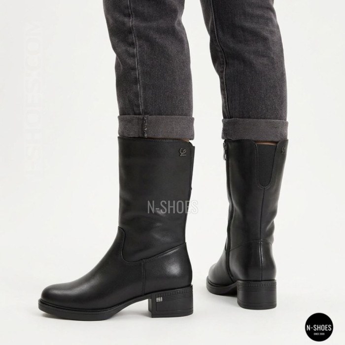 Women’s winter leather ankle boots Allsy Lonza 204309 6030 with warm fur