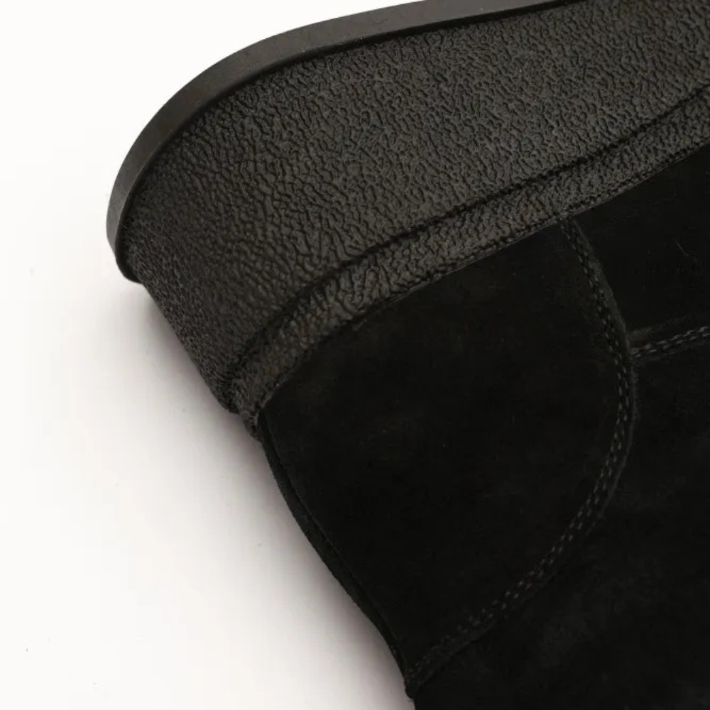 Жіночі чорні замшеві чоботи на платформі Anna Lucci 203255 80923-1B BLACK 6031 єврозима