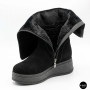 Anna Lucci Platform Suede Boots - Warm Winter Style 203255